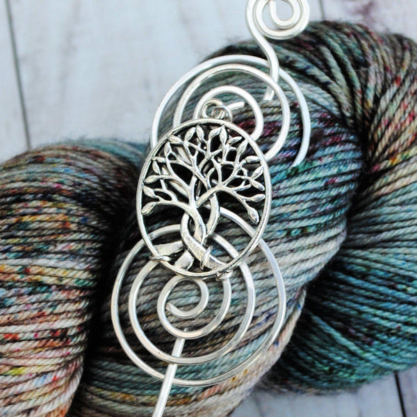 Harp Shawl Pin - Charmed Silver