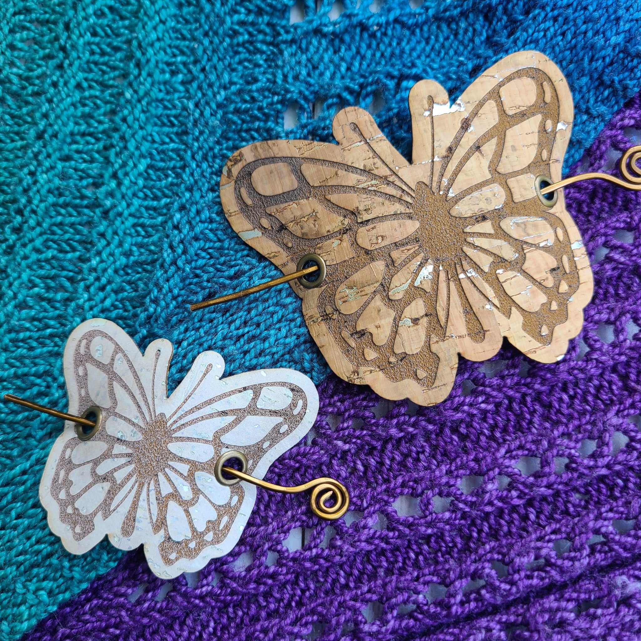 Sew On Made with Love Tags - Cork - Crafty Flutterby Creations