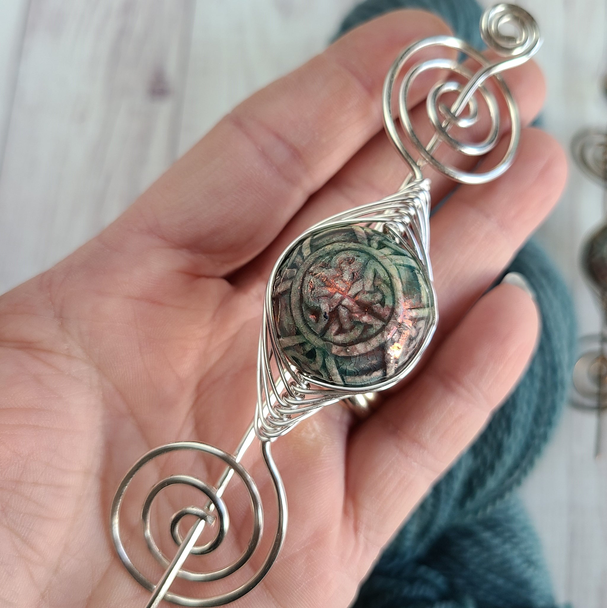 FakingSanity Celtic Shawl Pin