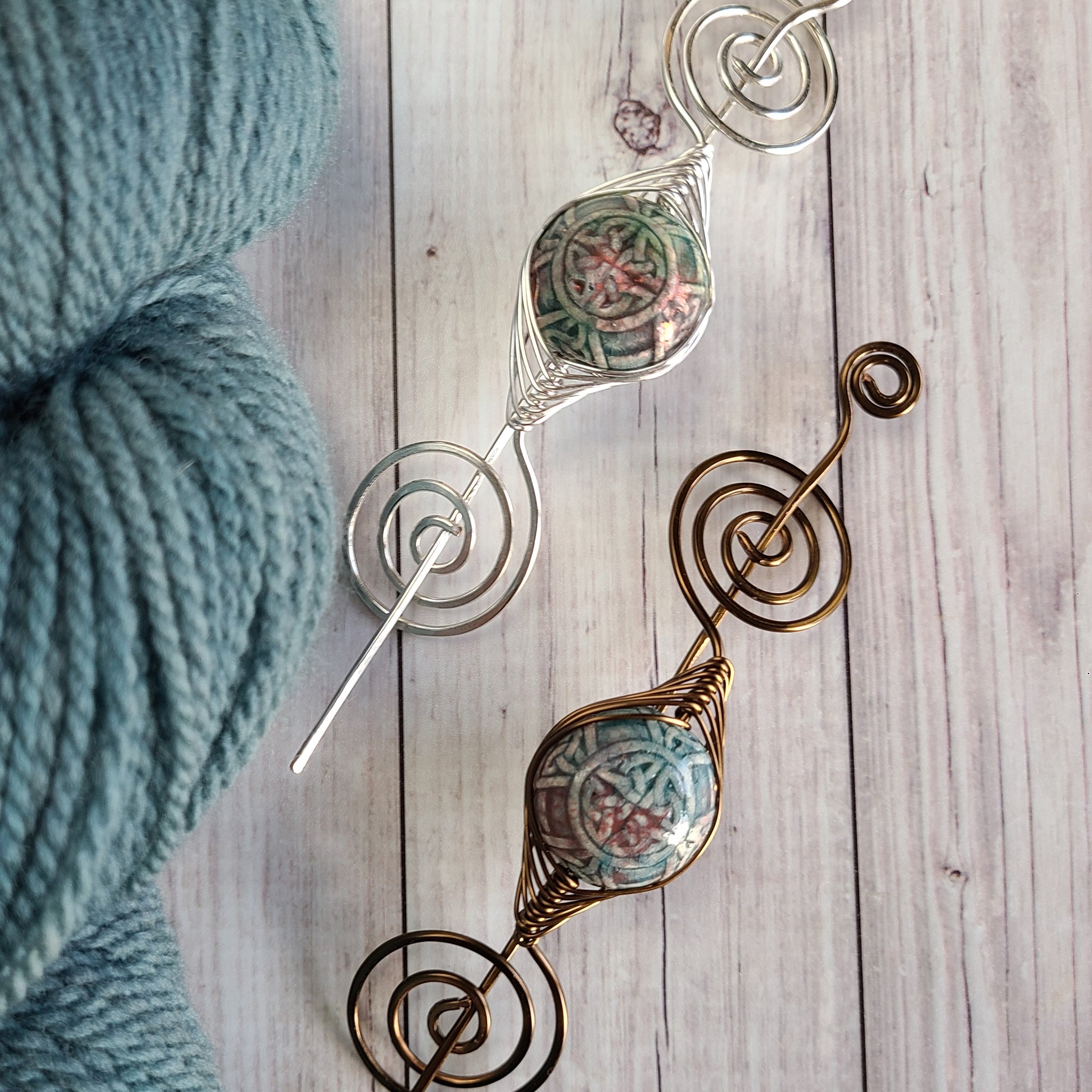 FakingSanity Celtic Shawl Pin