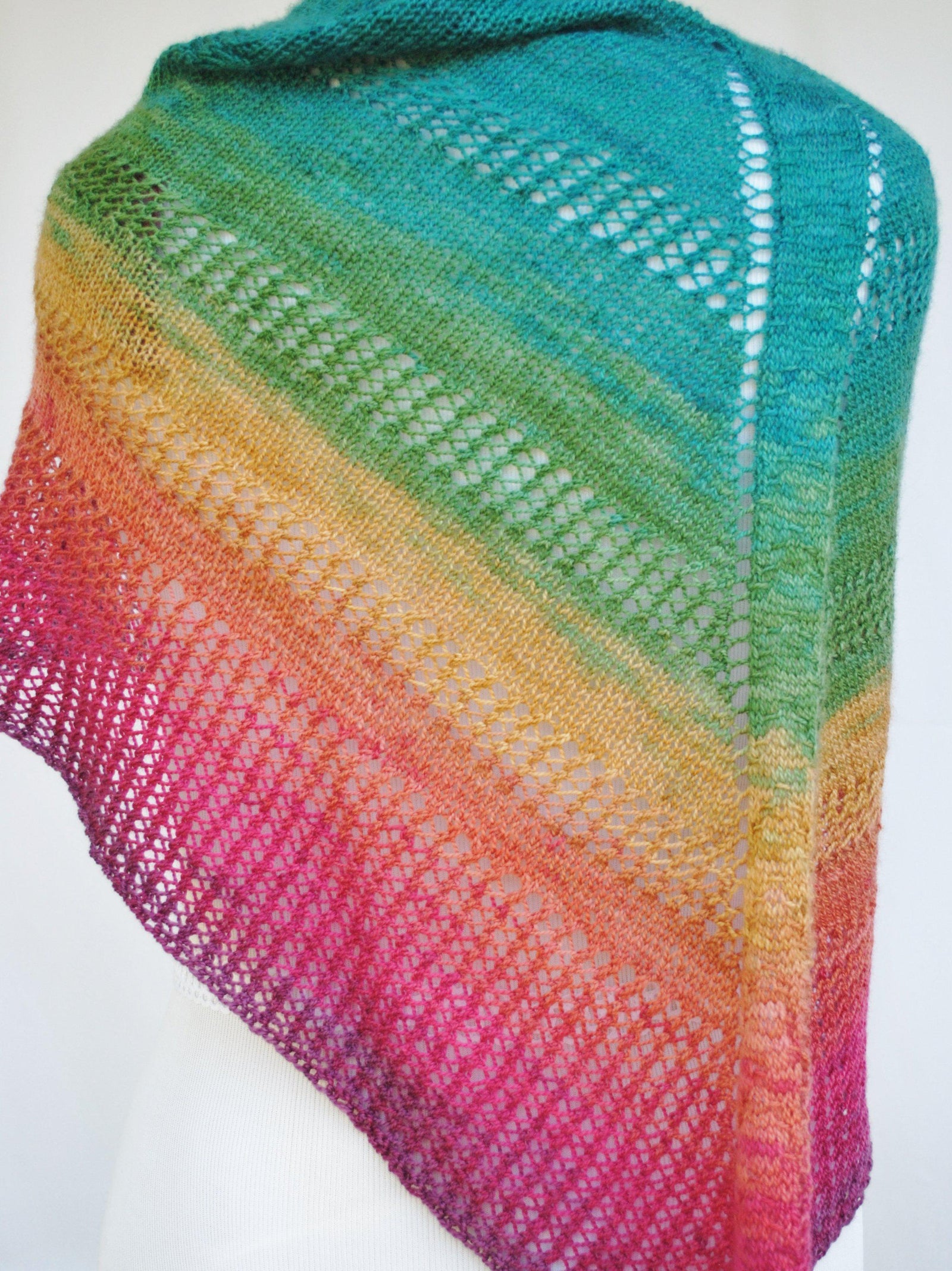 Apparent Plot PDF Knitting Pattern Download Triangle Shawl - Crafty ...