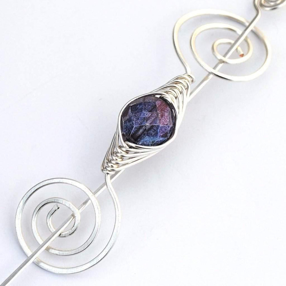 February Amethyst Shawl Pin Silver Noteworthy Birthstone Crafty